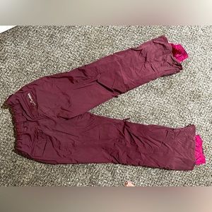 Burton size medium snow pants, purple